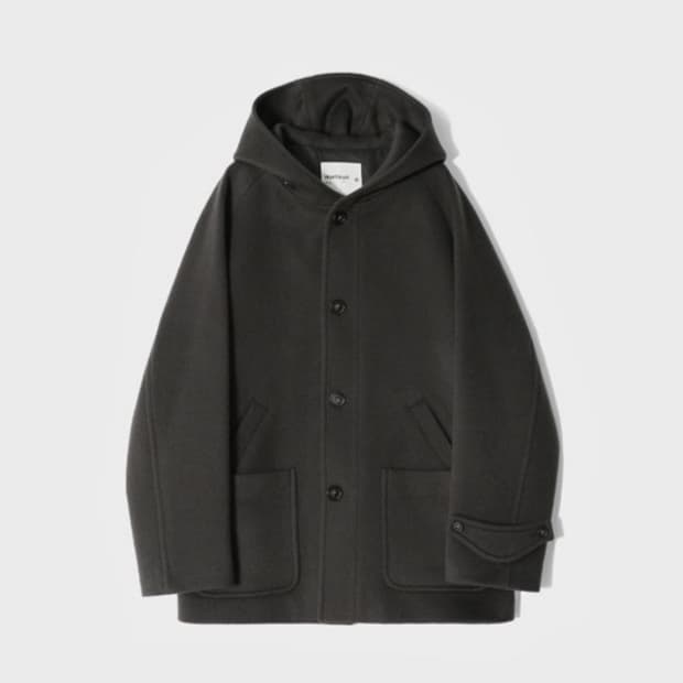 홀리선 Longgrove Wool Hood Half Coat