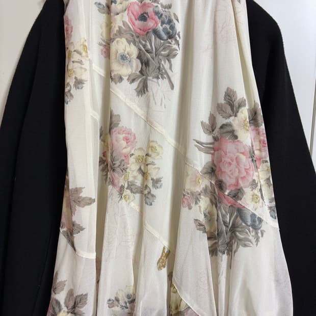 페어리 화이트 레이스 프릴 스커트 