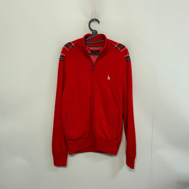 헤지스 방풍 니트 집업 100