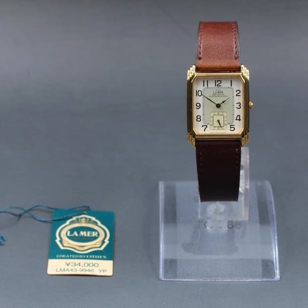 NOS 클럽 라 메르 3480-340400시티즌 빈티지 탱크 금장 시계