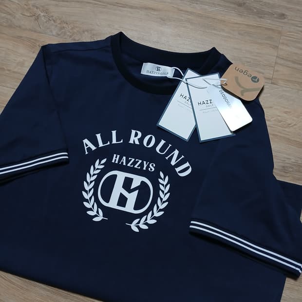 택붙은 미사용 hazzys 헤지스 월계수 골프 여성 반팔티