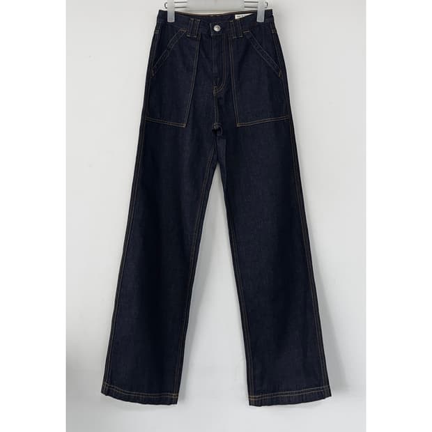 랙앤본 스티치 디테일 와이드 데님 진 (24)