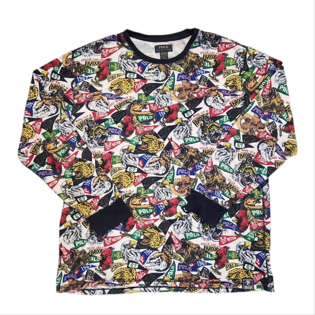 폴로 랄프로렌 애니멀 프린트 긴팔 티셔츠 (2XL)