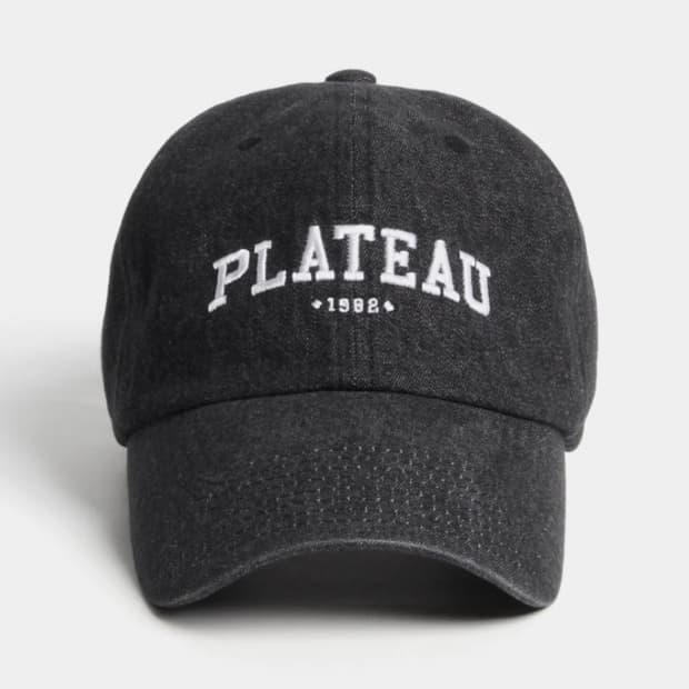 [정품] PLATEAU 플래토 23 PLATEAU 데님볼캡 블랙