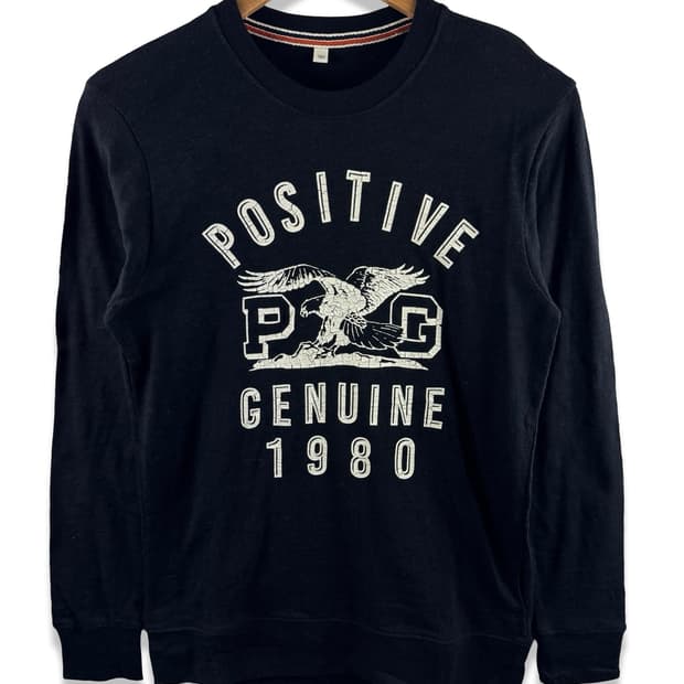 JPN Y2K 독수리 프린팅 롱슬리브2595