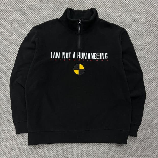 아임낫어휴먼비잉 하프집업 플리스 v2293