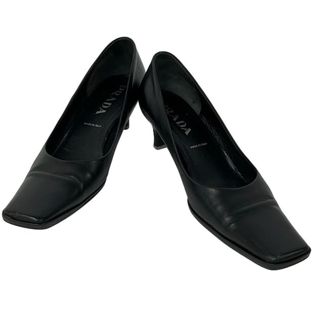 Prada 프라다 펌프스 여성 구두 37 블랙 정품