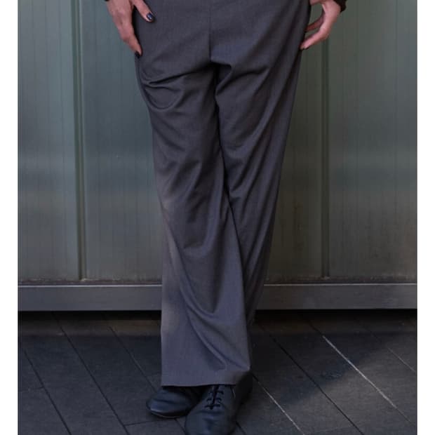 mudule pajama pants / grey stripe