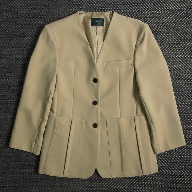 SLUB 우먼스 미니멀 블레이저 자켓 o 3949