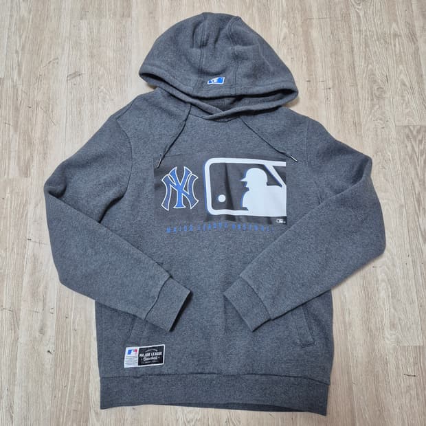 MLB 엠엘비 빅프린팅 남성 기모 후드티