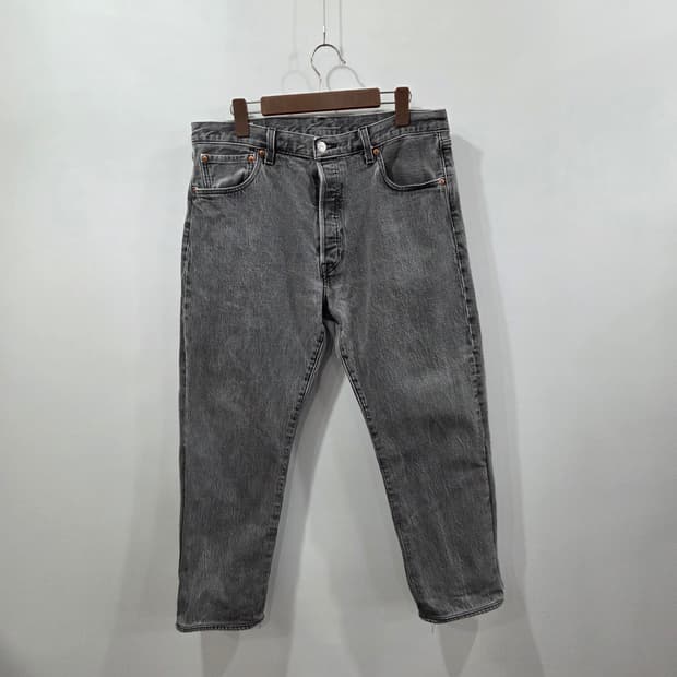 리바이스 501 93 빅E 프리미엄 흑청 데님팬츠 34/32 