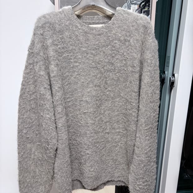 Yoke 베이비 알파카 크루넥 니트 그레이 3사이즈