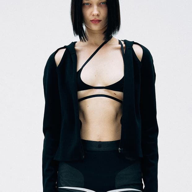 페인츄얼 컷아웃 집업 후디