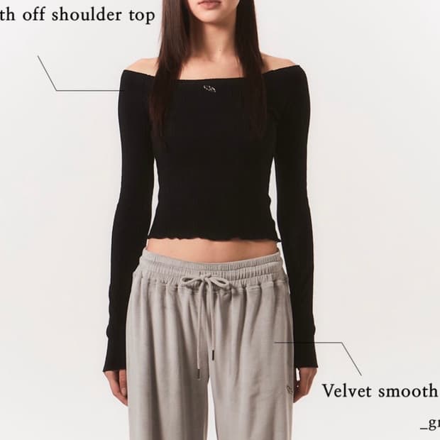 체리퀴리 스무스 오프숄더 티