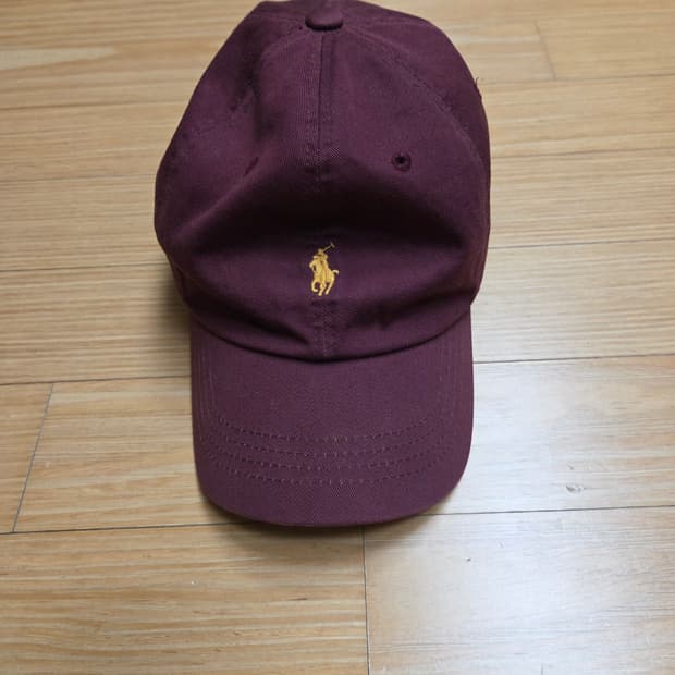 폴로 구형 치노 볼캡 버건디