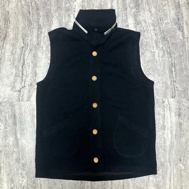 일본빈티지 Quolt 핀터깔y2k 오리엔탈아메카지 롱베스트조끼