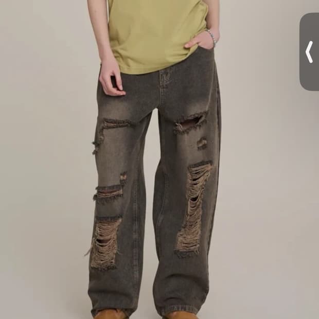 슈퍼서브 디스트로이드 워싱 데님 팬츠s - 워시드 브라운 택달린새것