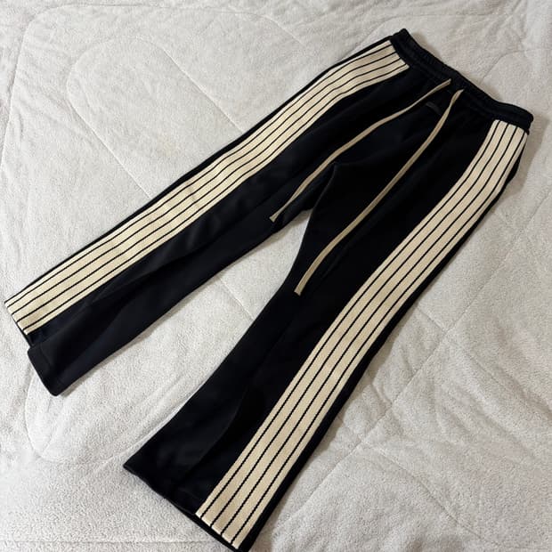 [M] 피어오브갓 8th 사이드 스트라이프 트랙 팬츠 블랙