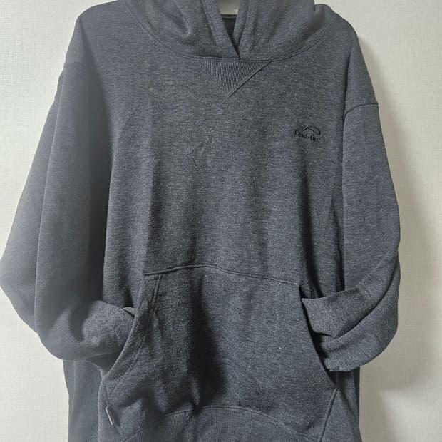 Find-Out 차콜 그레이 후드티 L