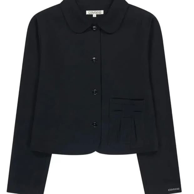 Coyseio 코이세이오 리본 자켓 블랙 1