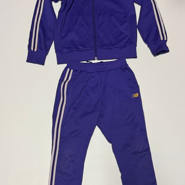 뉴발란스 키즈 트레이닝 져지 세트 140 퍼플