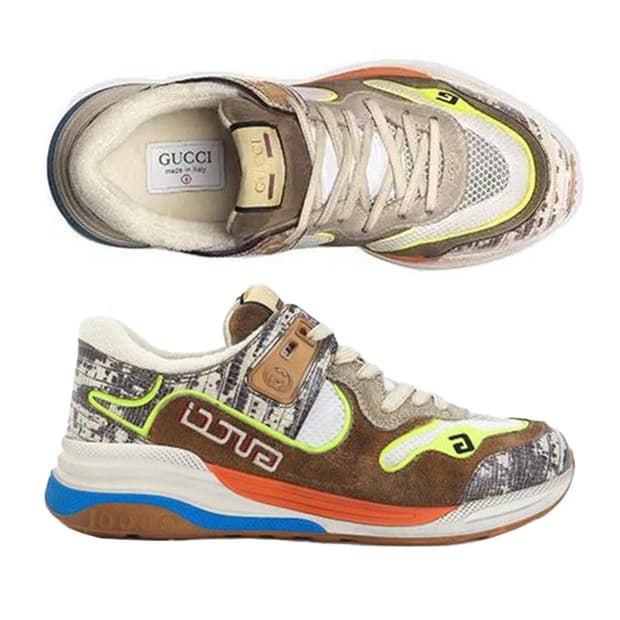 구찌 울트라페이스 프린트 스니커즈