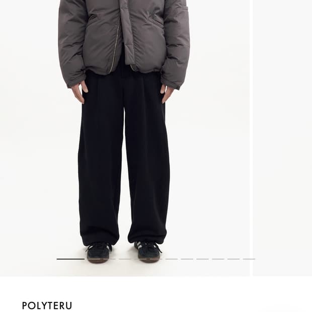 (2) 폴리테루 구스다운 파카 그레이브라운