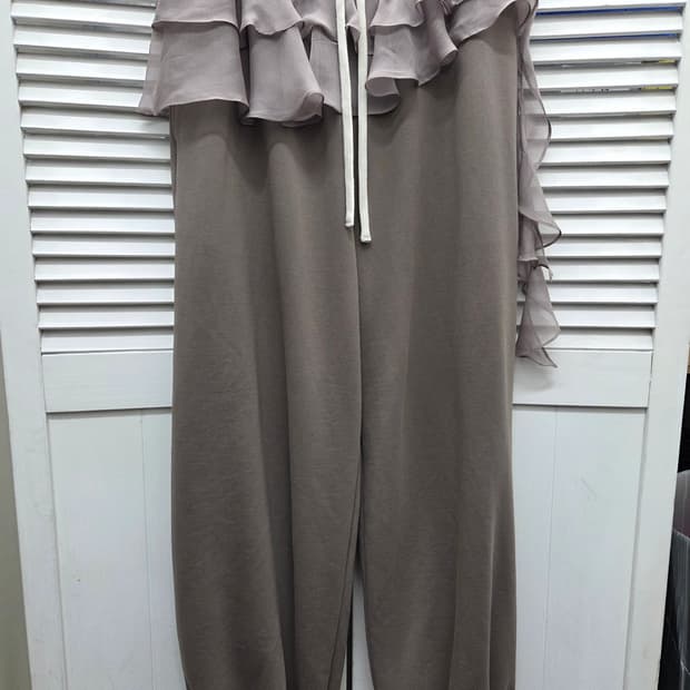 마르디메크르디 쉬폰 레이어드 조거 팬츠