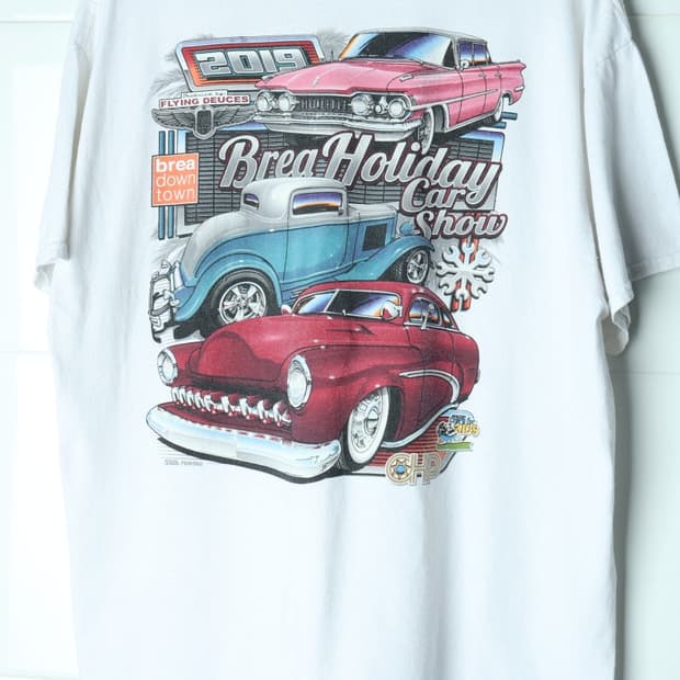 (XL-2XL) 브랜드빈티지 반팔 티셔츠 USA 흰색 카쇼-H36326