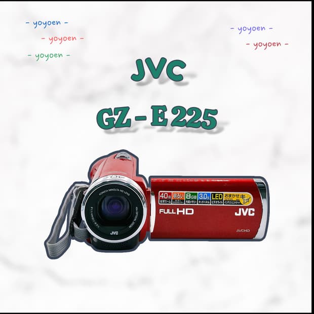 JVC GZ-E225 빈티지캠코더 [ 꾸미기0 ]