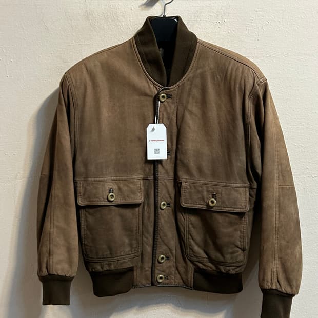 90's 유즈드 스웨이드 봄버자켓