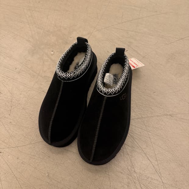 어그 블랙 통굽 부츠 U750