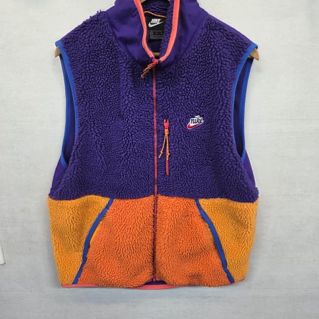 나이키 nsw 헤리티지 셰르파 우븐 조끼 xl