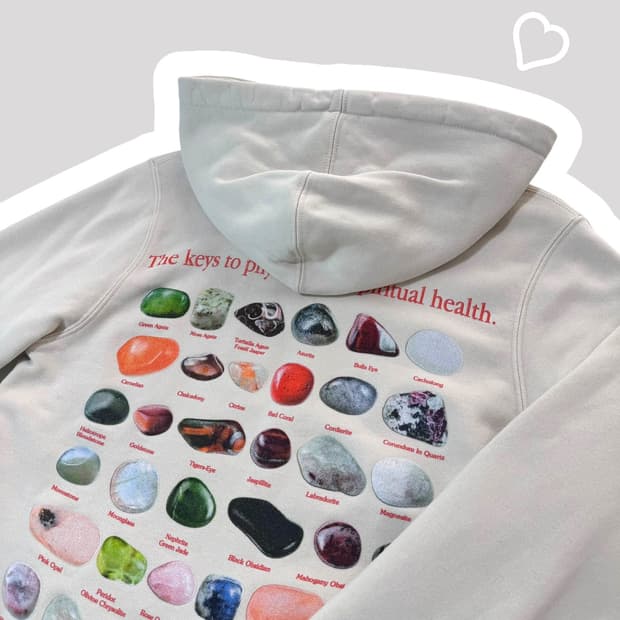 정품 여성 스투시 스톤 아이보리 후드티