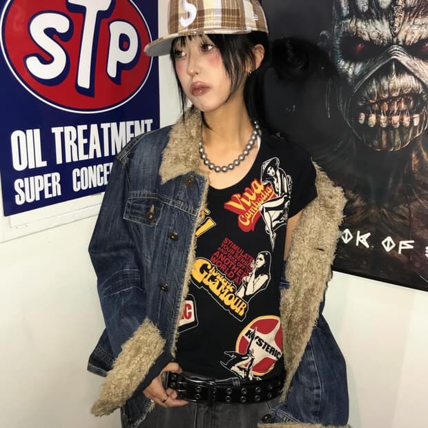 Hysteric Glamour His girl Patch Printi