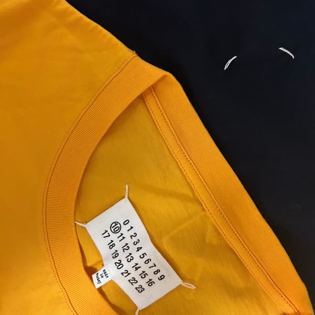 메종 마르지엘라 노랑 티셔츠 xs