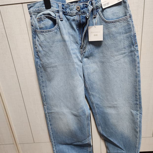 유니클로 jw앤더슨 스트레이트진 63블루 초판 30사이즈(새상품)