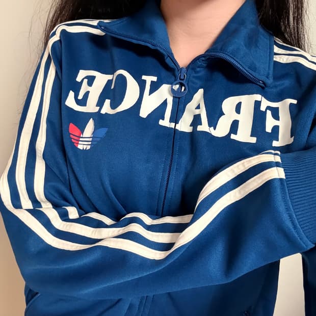 아디다스 코발트블루 프랑스 져지 트랙탑