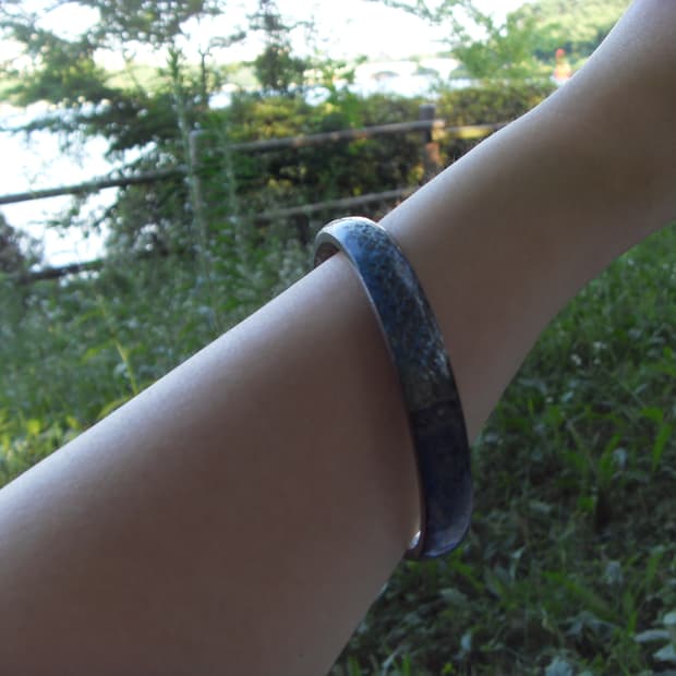 Blue Python bangle 