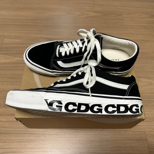 반스 CDG OTW 꼼데 올드스쿨 블랙 285