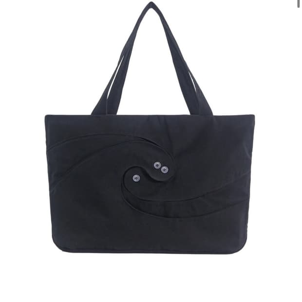 051-Spiral Tote Bag Black