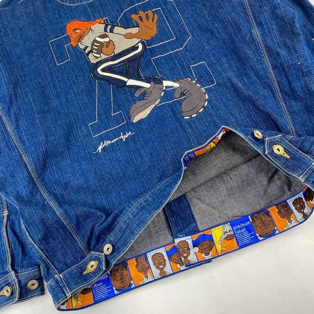 00s Fubu 빅로고 올드스쿨 데님 자켓(105)