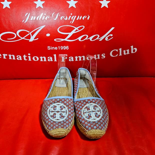 토리버치 블루 도트 에스파듀 슬립온