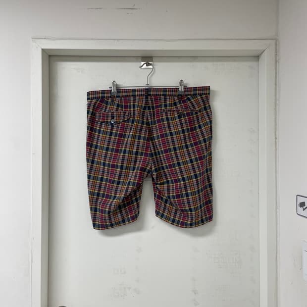 폴로 랄프로렌 체크 반바지 36
