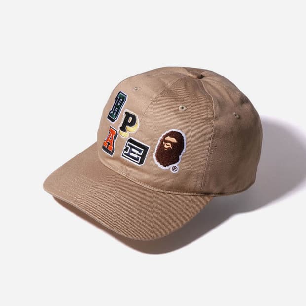 베이프 BAPE 멀티 폰트 패치 패널 캡
