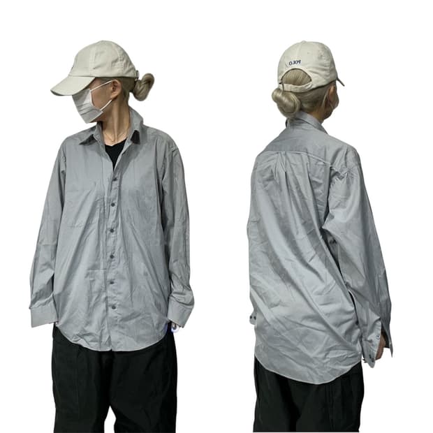 입생로랑 그레이 오버핏 셔츠 L