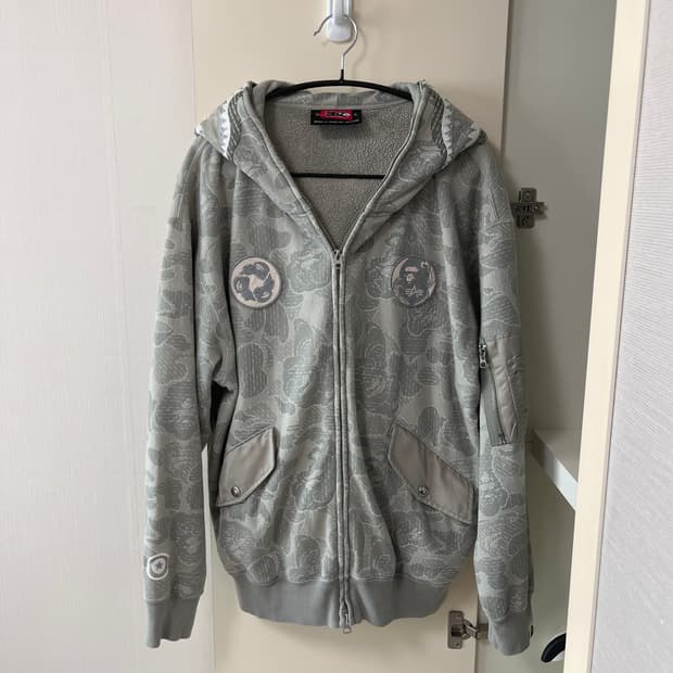 베이프 알파인더스트리 샤크 후드집업