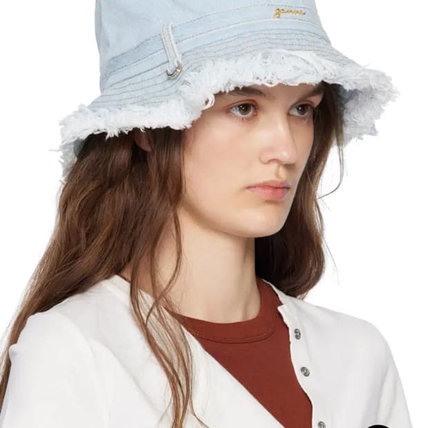 가니 GANNI 데님 버킷햇 S(새상품)