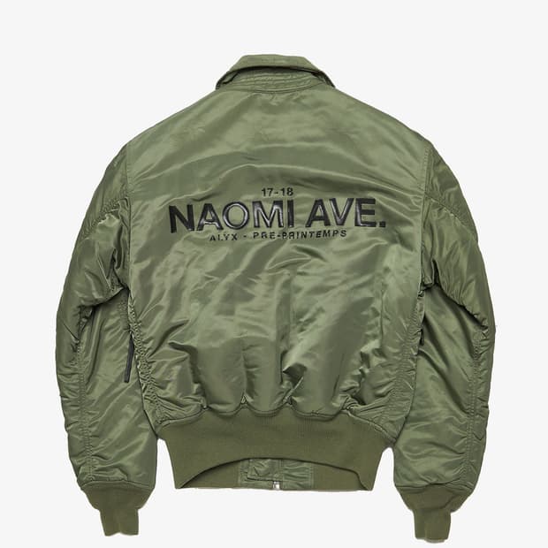 알릭스 x 알파인더스트리 나오미 naomi 봄버 ma-1 자켓 XL