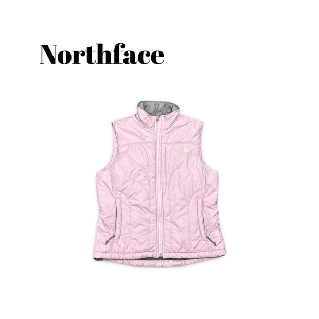 (85)노스페이스패딩조끼라벤더